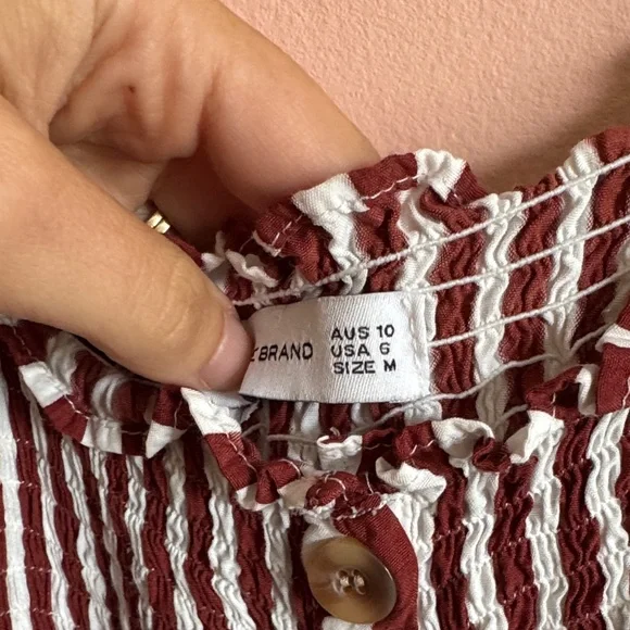 Smocked Button-front Dress - Picture 7 of 8